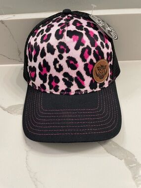 Bull Hog Brand Pink Leopard Print Hat